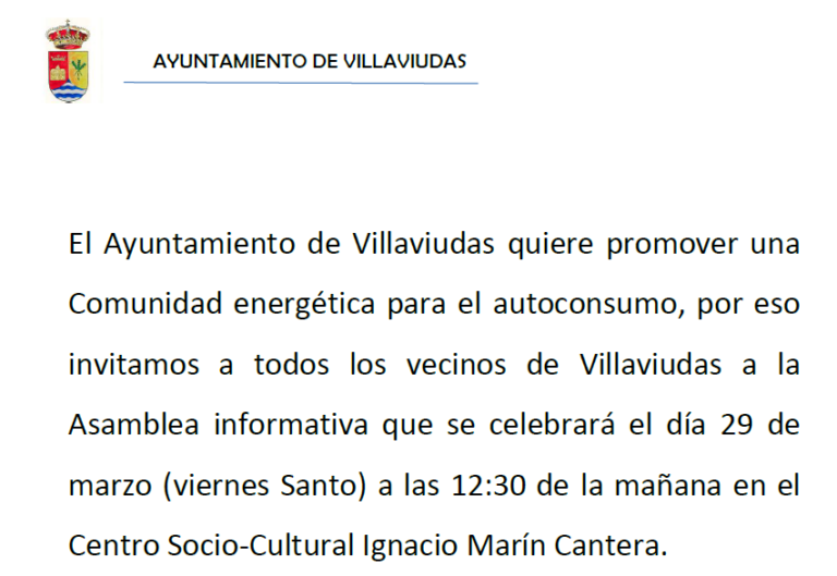 Asamblea Informativa Comunidad energética