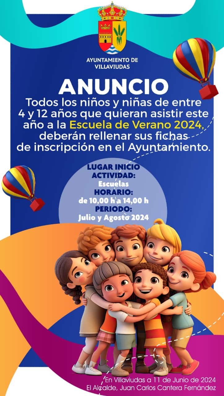 Abierto periodo Inscripción Escuela de Verano 2024