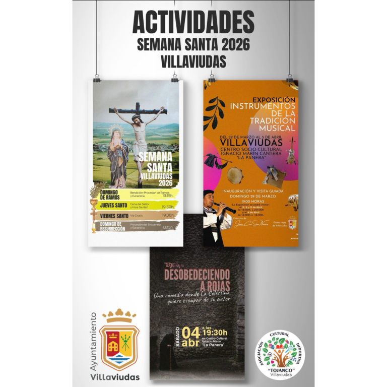 Semana Santa 2026 en Villaviudas: tradición, cultura y teatro en “La Panera”